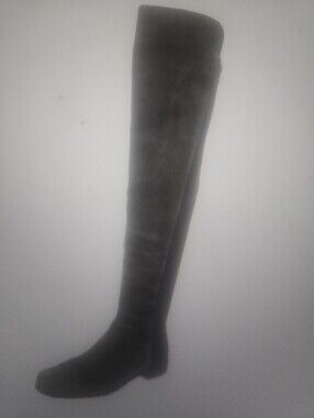 Stuart Weitzman Grey And Black Suede Boots Sz 8